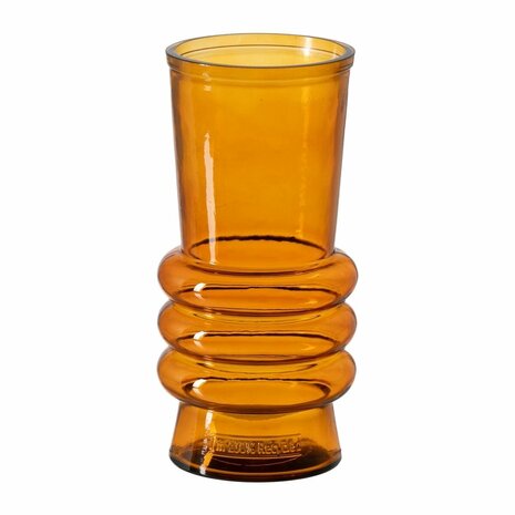 Vaas Oranje Gerecycled glas 13 x 13 x 25 cm 2