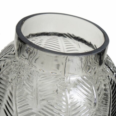 Vaas Grijs Glas 15 x 15 x 15 cm 2