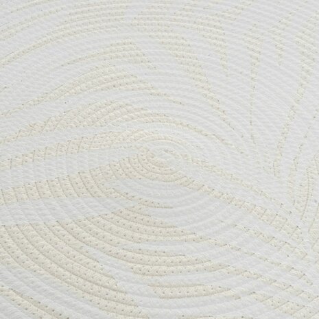 Tapijt Wit Beige 90 x 90 x 0,5 cm 2
