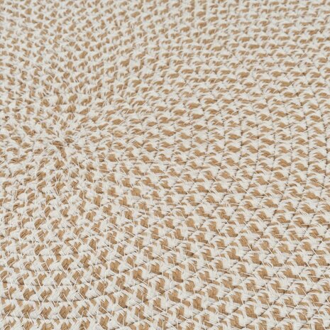 Tapijt Wit Beige 90 x 90 x 0,2 cm 2