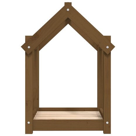 Hondenmand 61x50x70 cm massief grenenhout honingbruin 6