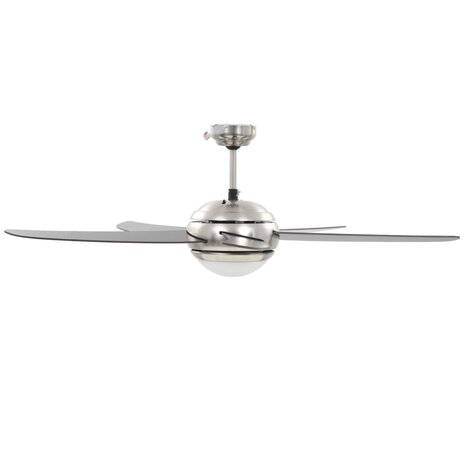Plafondventilator met lamp 128 cm bruin 5
