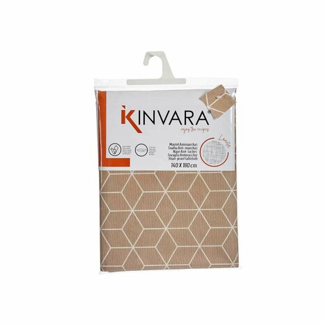 Tafelkleed Dun canvas Abstract Beige (140 x 180 cm) 3