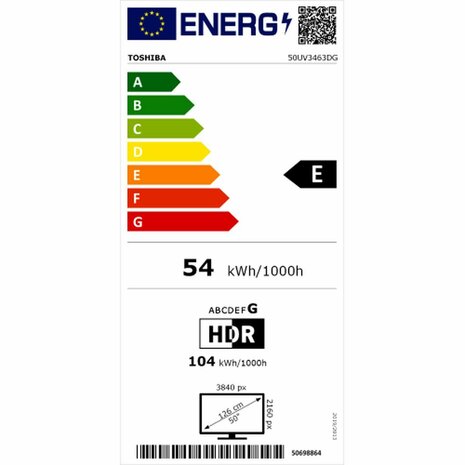 Smart TV Toshiba 50UV3463DG 4K Ultra HD 50" LED 9