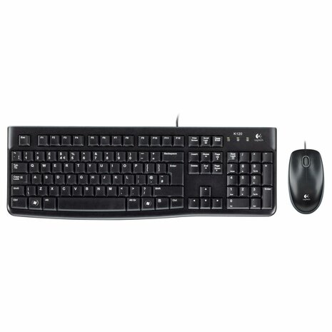 Toetsenbord Logitech LGT-MK120-US Zwart Nederlands QWERTY 5