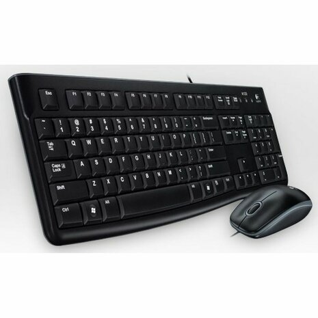 Toetsenbord Logitech LGT-MK120-US Zwart Nederlands QWERTY 7