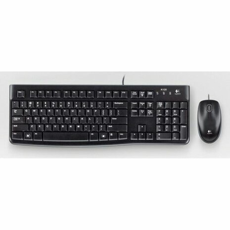 Toetsenbord Logitech LGT-MK120-US Zwart Nederlands QWERTY 8