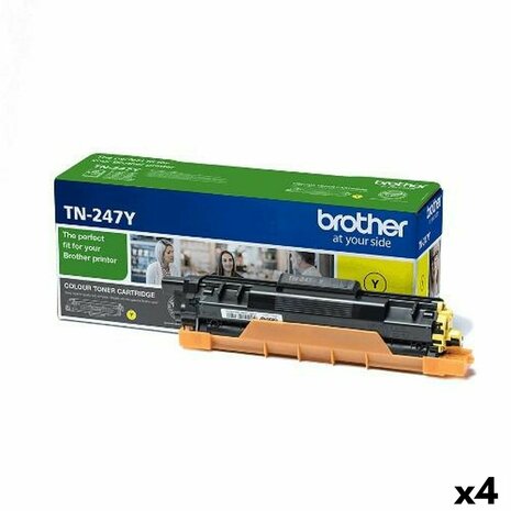 Originele Toner Brother HLL-3210CW, 3230CDW, 3270CDW / DCPL-3510CDW, 3550CDW / MFCL-3710CW, 3750CDW, 3770CDW Geel (4 Stuks) 1