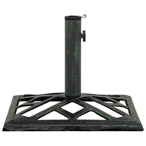 Parasolvoet 44x44x31 cm gietijzer groen 1