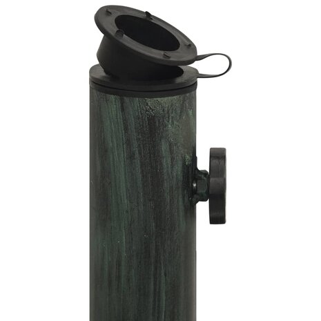 Parasolvoet 45x45x30 cm gietijzer groen 6