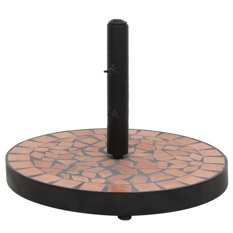 Parasolvoet rond 12 kg terracottakleurig 1
