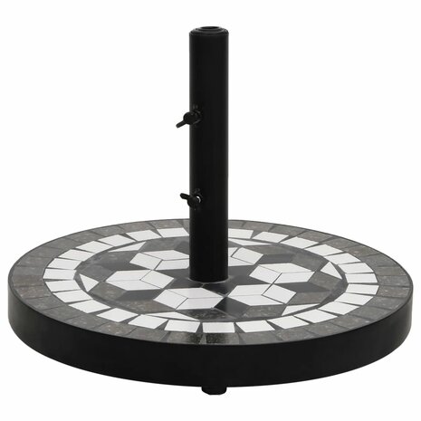 Parasolvoet rond 12 kg zwart en wit 1