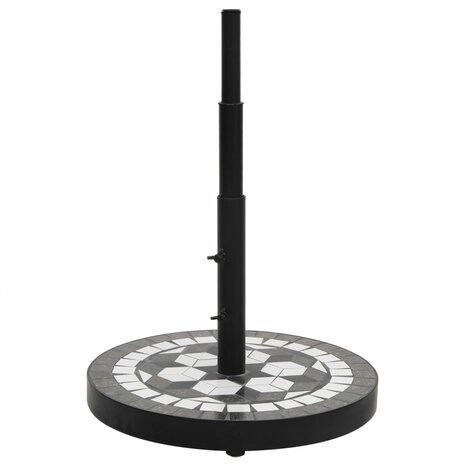 Parasolvoet rond 12 kg zwart en wit 2