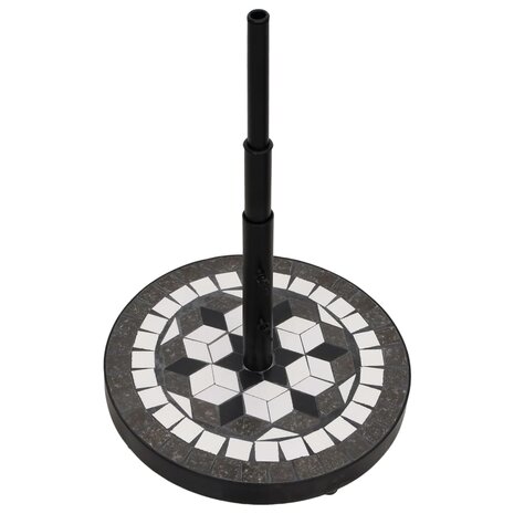 Parasolvoet rond 12 kg zwart en wit 3