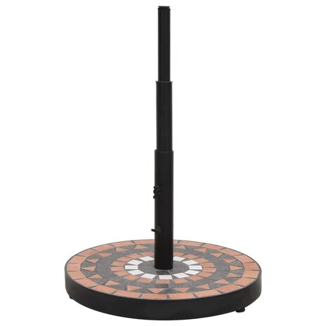 Parasolvoet rond 12 kg terracotta wit 2