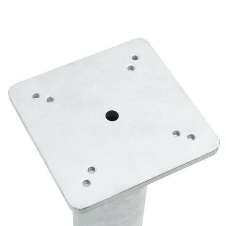 Parasolvoet voor in de grond 16x16x39,5 cm staal zilverkleurig 5