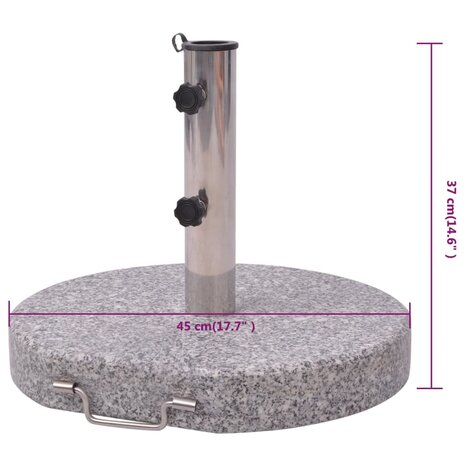 Parasolvoet 45 cm 6