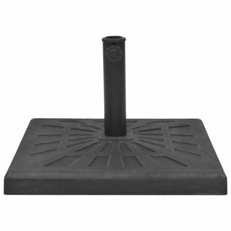 Parasolvoet vierkant 19 kg hars zwart 2
