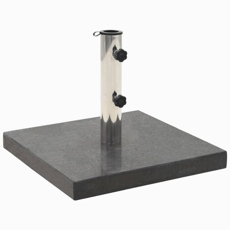 Parasolvoet vierkant 28,5 kg graniet zwart 1