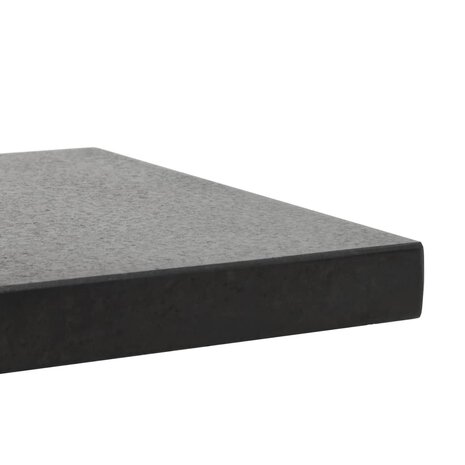 Parasolvoet vierkant 28,5 kg graniet zwart 5