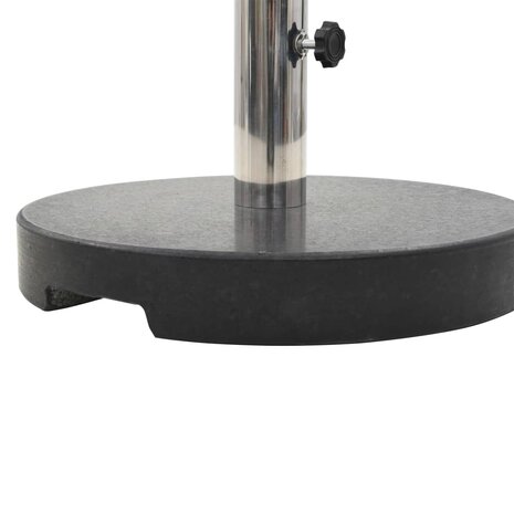Parasolvoet rond 20 kg graniet zwart 4