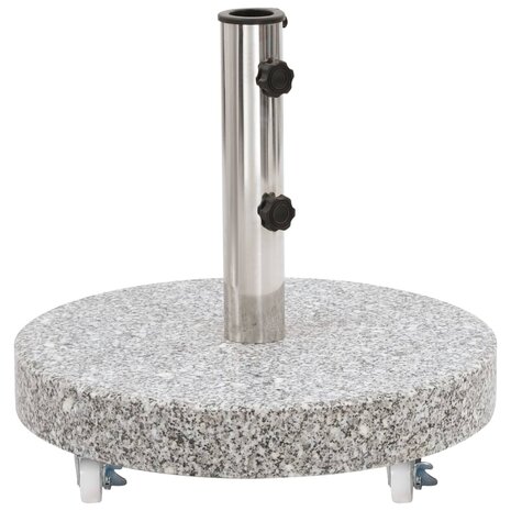 Parasolvoet rond 30 kg graniet grijs 1
