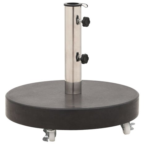 Parasolvoet rond 30 kg graniet zwart 1