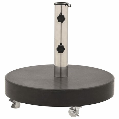Parasolvoet rond 30 kg graniet zwart 2