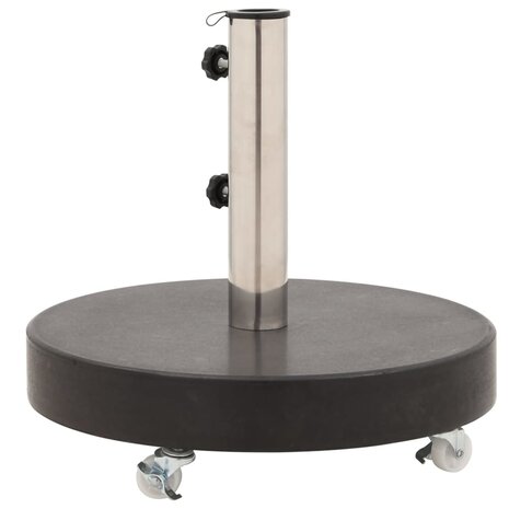 Parasolvoet rond 30 kg graniet zwart 4