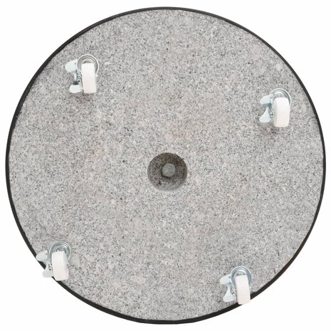 Parasolvoet rond 30 kg graniet zwart 6