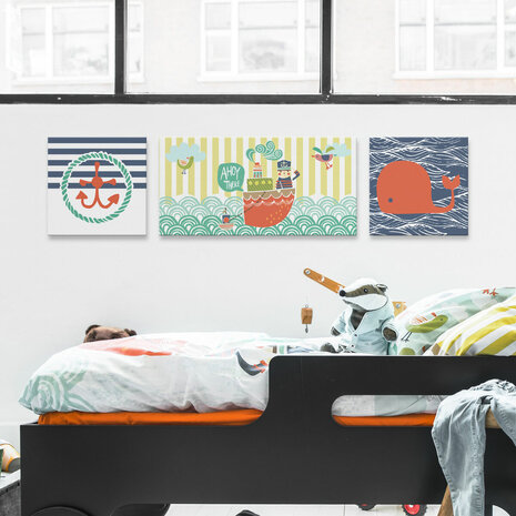 Canvas HappyFriday MOSHI MOSHI Multicolour 1