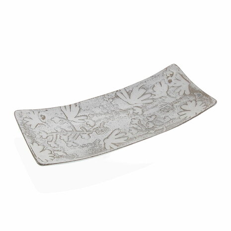 Tafeldecoratie Versa Wit Blommor 16 x 4,5 x 38,5 cm 2