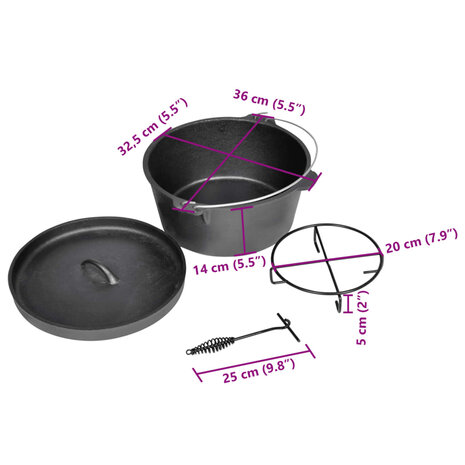 Braadpan outdoor Ø30 cm 6
