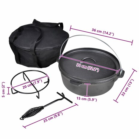 Braadpan 5,6 L inclusief accessoires 6