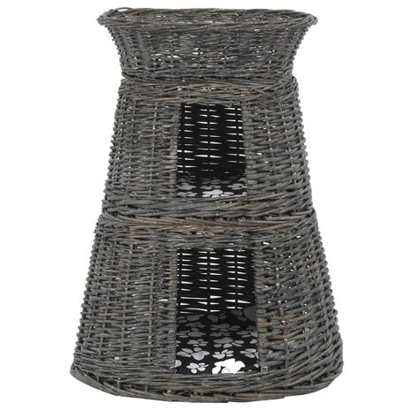 3-delige Kattenmandenset met kussens 47x34x60 cm wilgen 3