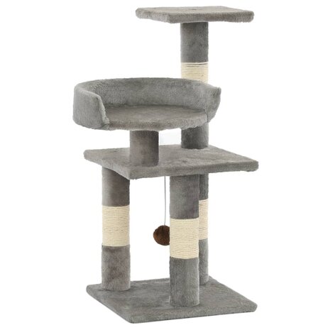 Kattenkrabpaal met sisal krabpalen 65 cm grijs  1