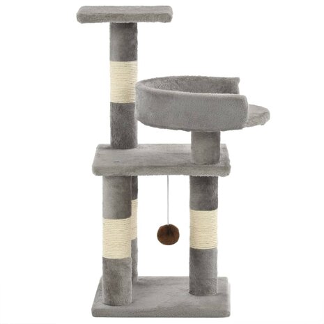 Kattenkrabpaal met sisal krabpalen 65 cm grijs  3