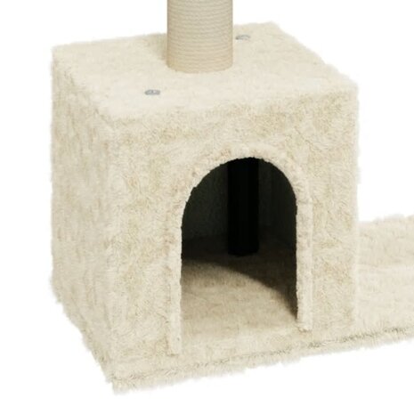 Kattenkrabpaal met sisal krabpalen 60 cm crèmekleurig 5