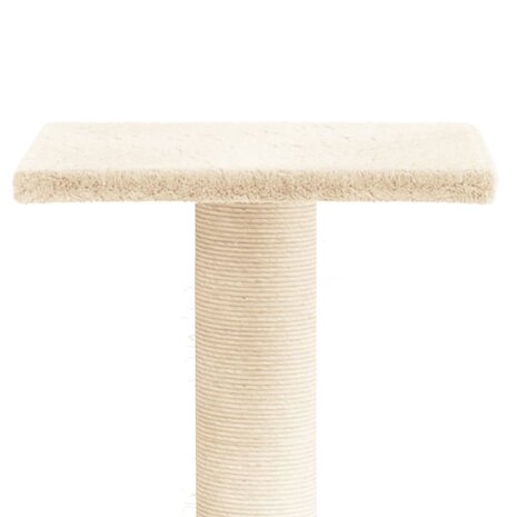 Krabpaal met platform 38 cm crèmekleurig 4