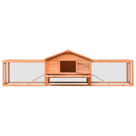 Konijnenhok 310x70x87 cm massief grenen- en vurenhout  3