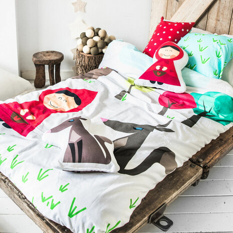 Dekbedovertrek set HappyFriday Mr Fox Grandma  Multicolour Bed van 80/90 2 Onderdelen 2