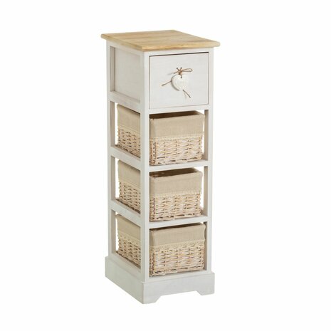 Ladekast SWEET HEART Crème Natuurlijk 26 x 32 x 81 cm 1