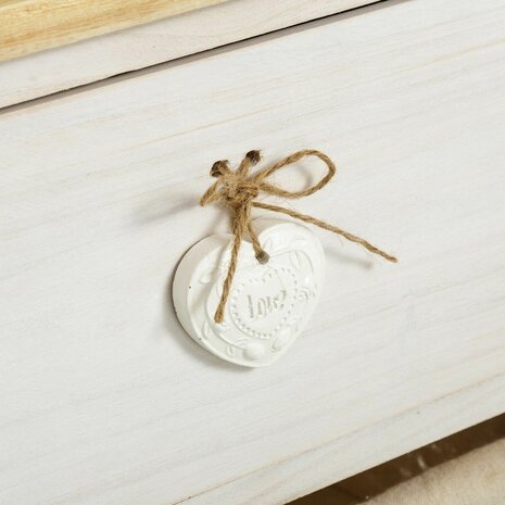 Ladekast SWEET HEART Crème Natuurlijk 40 x 29 x 58 cm 3