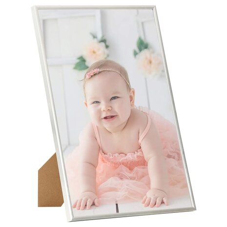 Fotolijsten 3 st voor wand of tafel 18x24 cm MDF zilverkleurig 2
