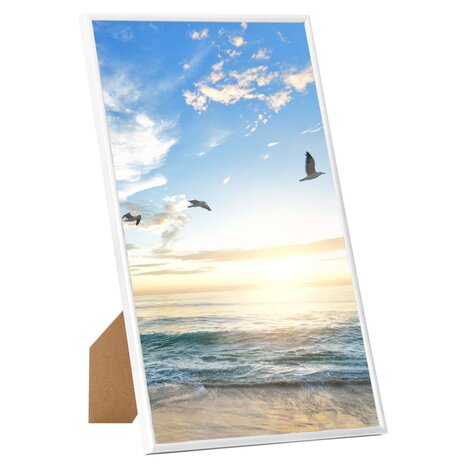 Fotolijsten 5 st voor wand of tafel 13x18 cm MDF wit 2
