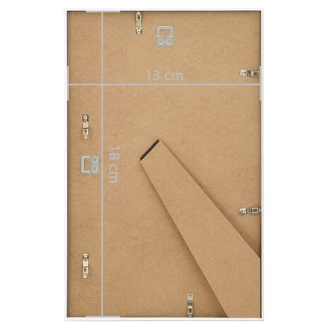Fotolijsten 5 st voor wand of tafel 13x18 cm MDF wit 8