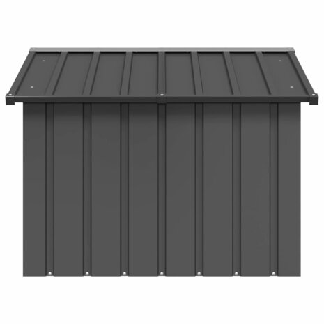 Hondenhok 116,5x103x81,5 cm gegalvaniseerd staal antracietkleur 3