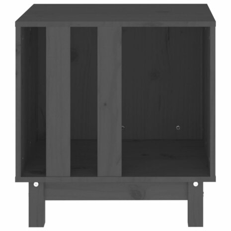 Hondenhok 50x40x52 cm massief grenenhout grijs 5