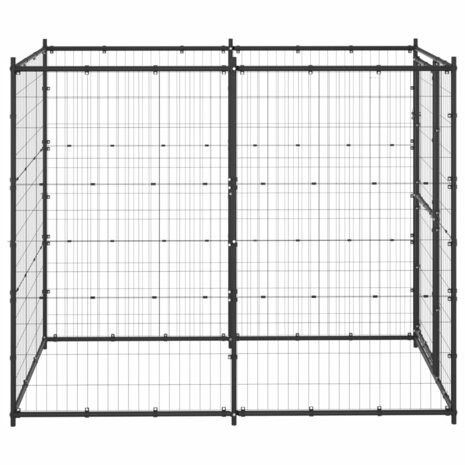 Hondenkennel voor buiten 110x220x180 cm staal 3