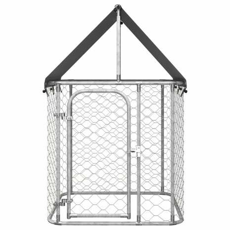 Hondenkennel voor buiten met dak 100x100x150 cm 2